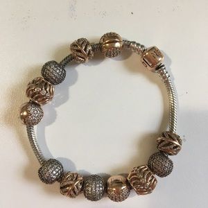 Authentic Pandora Rose Gold Bracelet